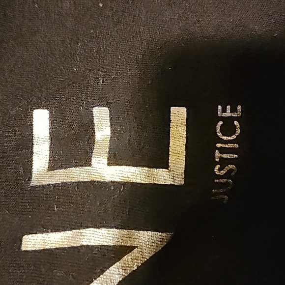 Justice "Create Your Own Sunshine" Black Tank Gold Font Girl's Size 20 Summer - Picture 2 of 3